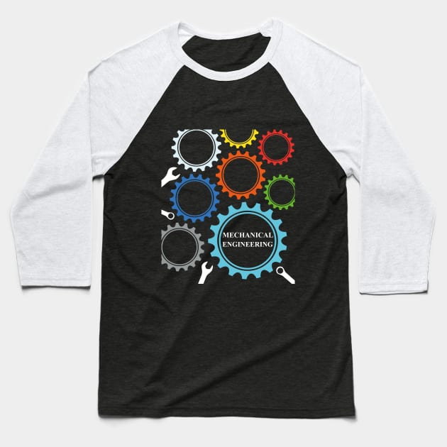 Best design mechanical engineering mechanic engineer Baseball T-Shirt by PrisDesign99